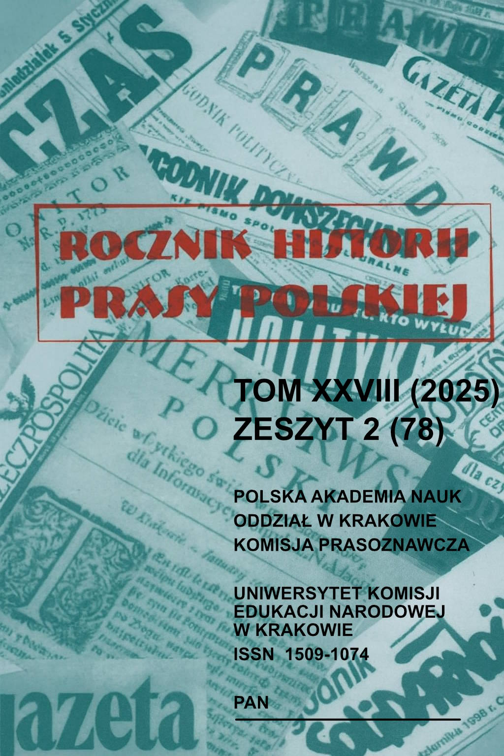 					Pokaż  Tom 28 Nr 2 (2025)
				