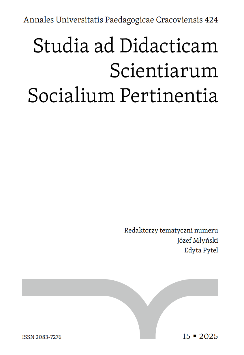 					Pokaż  Tom 424 Nr 15 (2025): Studia ad Didacticam Scientiarum Socialium Pertinentia
				