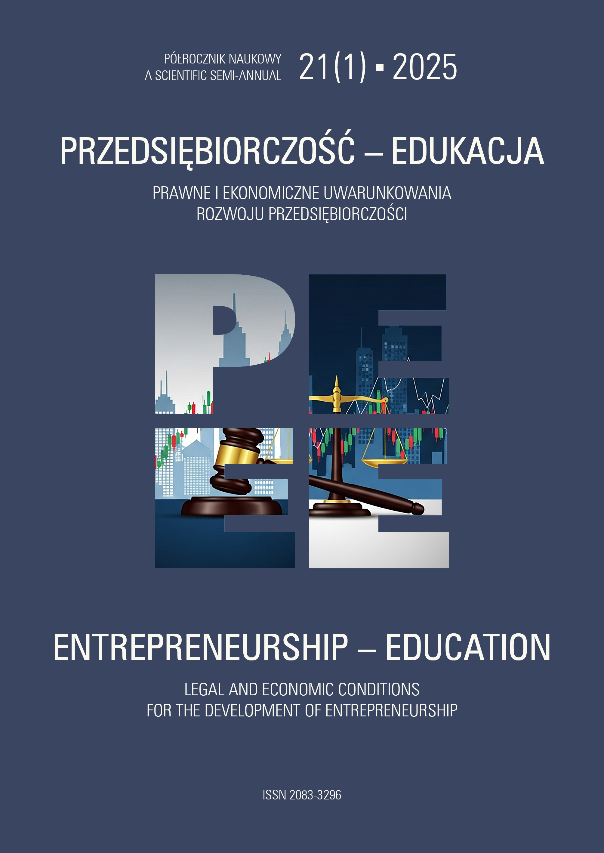 					Pokaż  Tom 21 Nr 1 (2025): Prawne i ekonomiczne uwarunkowania rozwoju przedsiębiorczości
				
